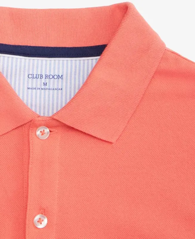 Men's Classic Fit Performance Stretch Polo, Created for Modazone - Grapefruit - 2