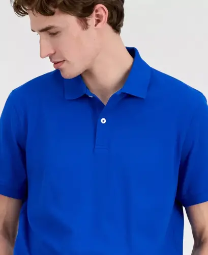 Men's Classic Fit Performance Stretch Polo, Created for Modazone - Intese Cobalt - 4
