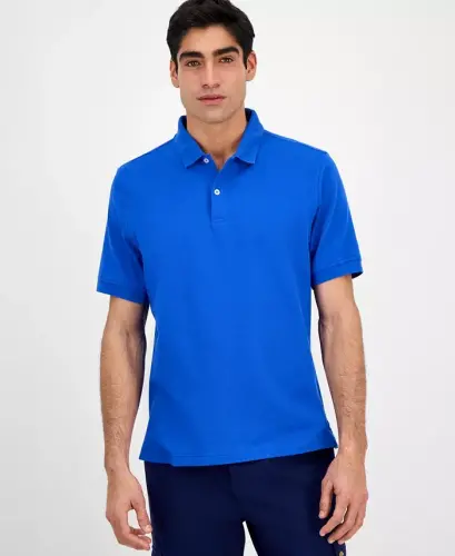 Men's Classic Fit Performance Stretch Polo, Created for Modazone - Light Orchid 