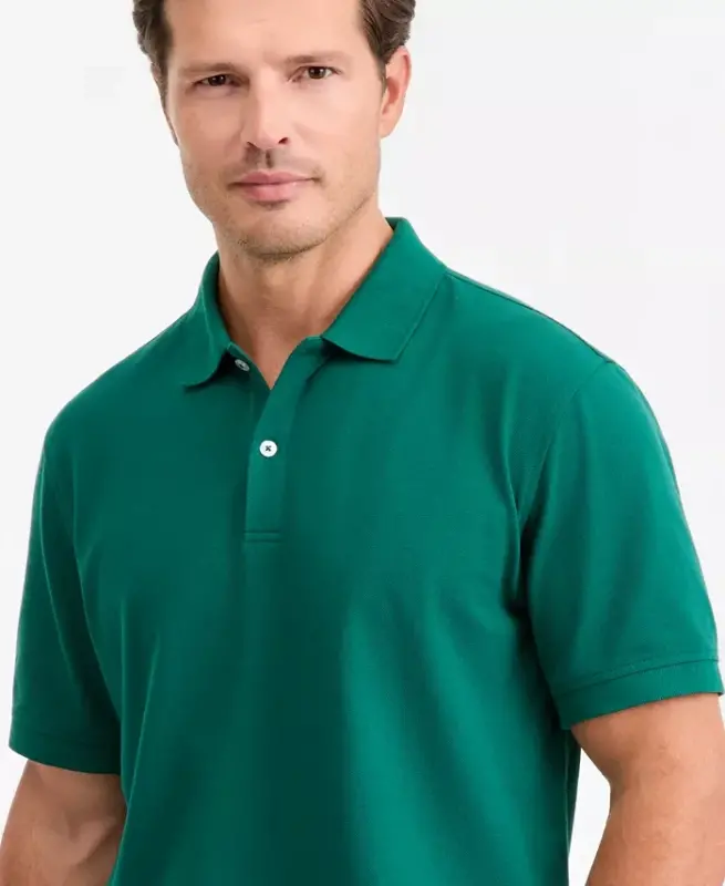 Men's Classic Fit Performance Stretch Polo, Created for Modazone - Luxe Green - 3