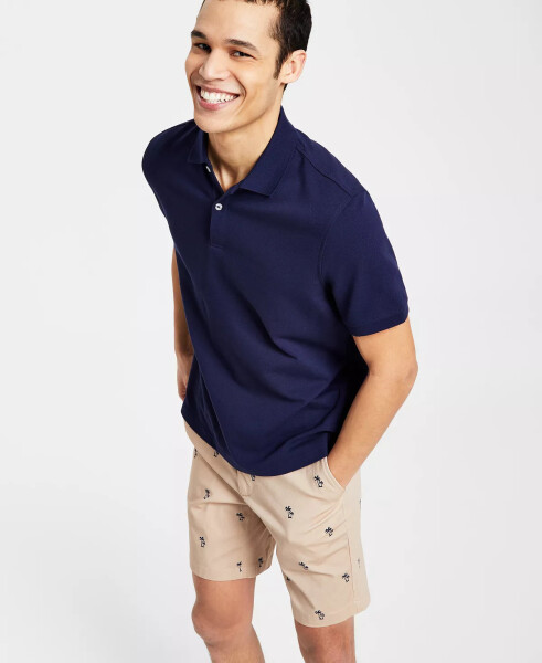 Men's Classic Fit Performance Stretch Polo, Created for Modazone Navy Blue - 6