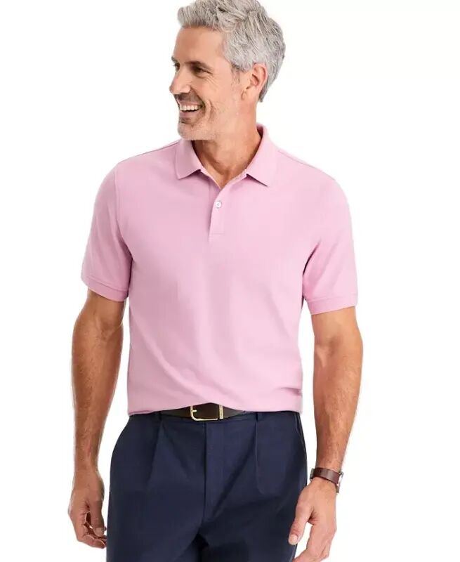 Men's Classic Fit Performance Stretch Polo, Created for Modazone - Pinkish Bl - Club Room