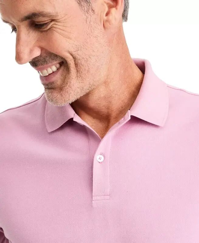 Men's Classic Fit Performance Stretch Polo, Created for Modazone - Pinkish Bl - 4
