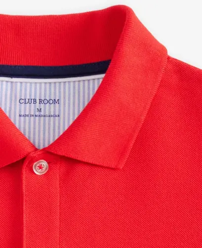 Men's Classic Fit Performance Stretch Polo, Created for Modazone - Rhubarb Red - 5