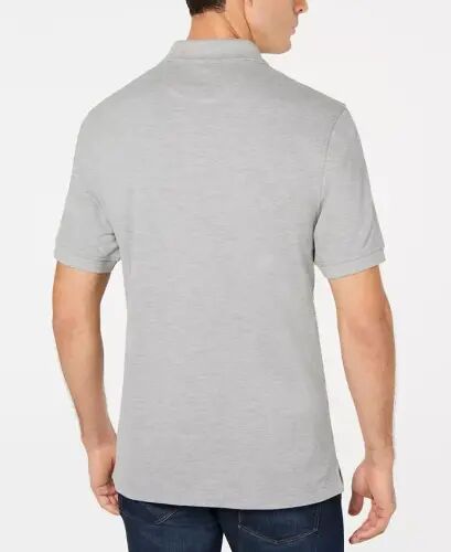 Men's Classic Fit Performance Stretch Polo, Created for Modazone - Soft Gray Heather - 2