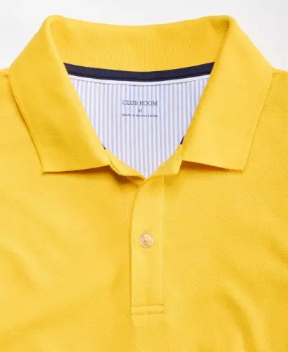 Men's Classic Fit Performance Stretch Polo, Created for Modazone - Spectra Yellow - CLUB ROOM (1)