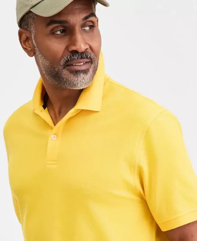 Men's Classic Fit Performance Stretch Polo, Created for Modazone - Spectra Yellow - 3