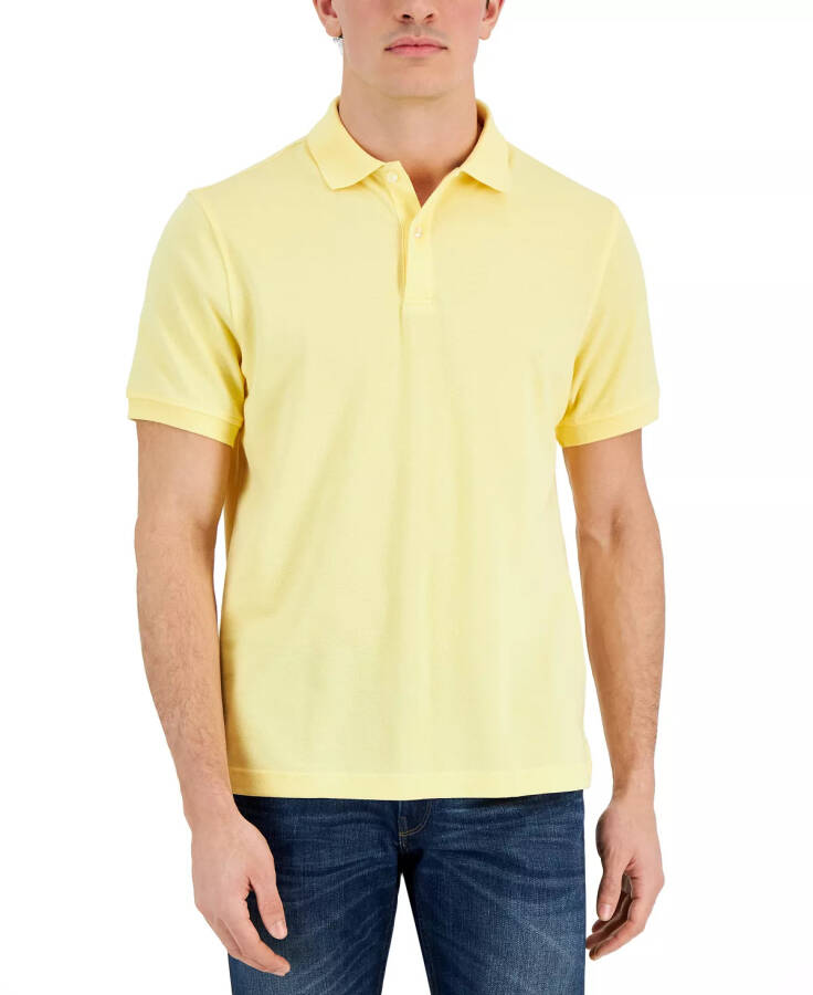 Men's Classic Fit Performance Stretch Polo, Created for Modazone Sunwash Yellow - 2