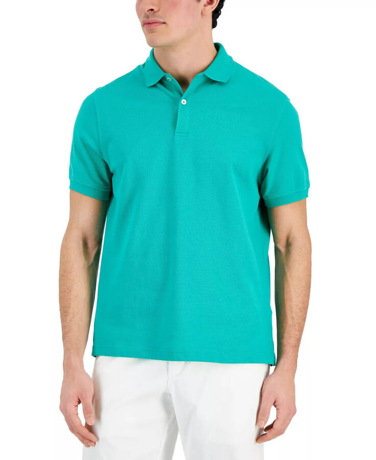 Men's Classic Fit Performance Stretch Polo, Created for Modazone True Green - 3