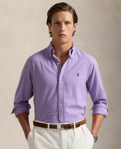 Men's Classic-Fit Performance Twill Shirt 6545G Safari Purple Heather - 1