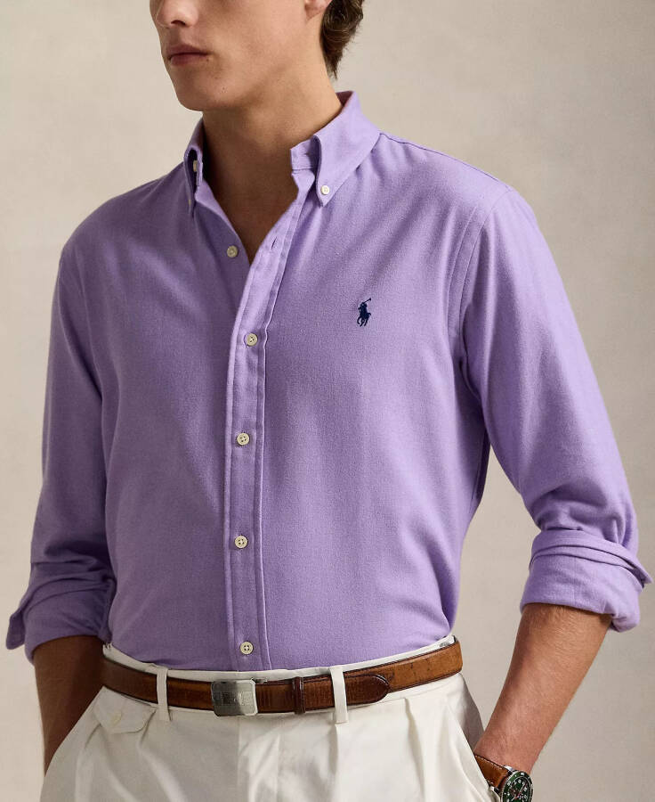 Men's Classic-Fit Performance Twill Shirt 6545G Safari Purple Heather - 3