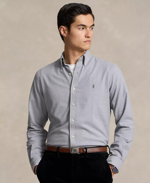 Men's Classic-Fit Performance Twill Shirt Grey - 1