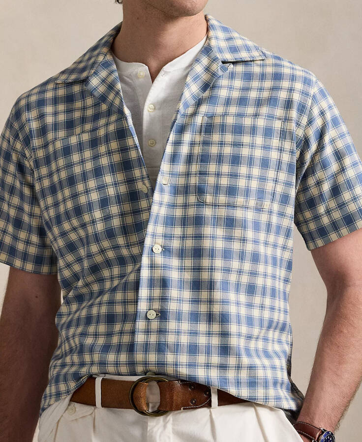 Men's Classic-Fit Plaid Oxford Camp Workshirt - 3