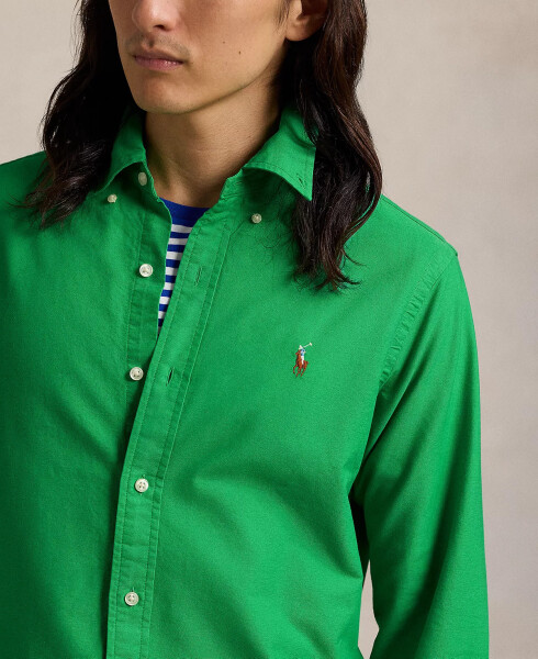 Men's Classic-Fit Plaid Oxford Shirt Summer Emerald - 3