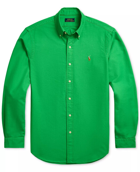 Men's Classic-Fit Plaid Oxford Shirt Summer Emerald - 5