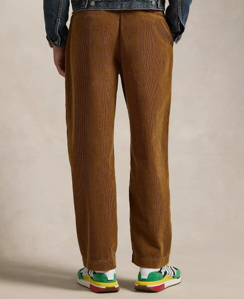 Men's Classic-Fit Pleated Corduroy Pants Brown - 2