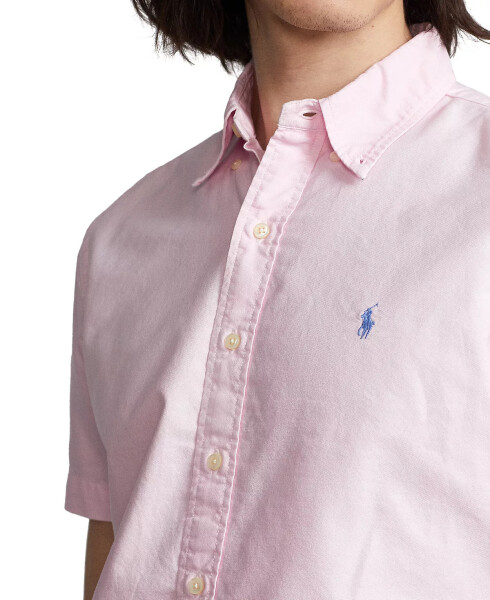 Men's Classic-Fit Short-Sleeve Oxford Shirt Carmel Pink - 3