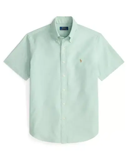 Men's Short-Sleeve Oxford Shirt - Cruise Green - 5