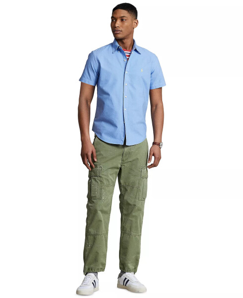 Men's Classic-Fit Short-Sleeve Oxford Shirt Harbor Island Blue - 2