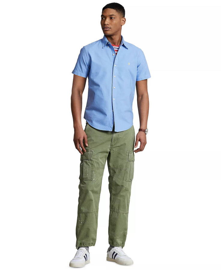 Men's Classic-Fit Short-Sleeve Oxford Shirt Harbor Island Blue - 2