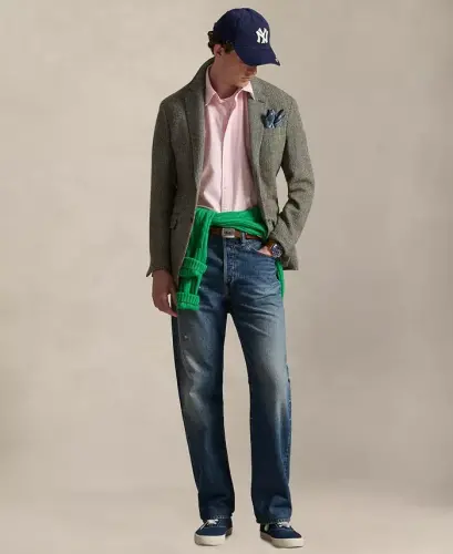 Men's Classic-Fit Short-Sleeve Oxford Shirt - New Rose/White - 2