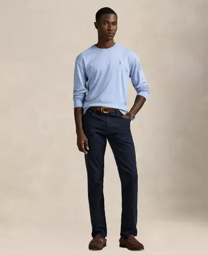 Men's Classic-Fit Soft Cotton Crewneck T-Shirt - Isle Heather - POLO RALPH LAUREN (1)