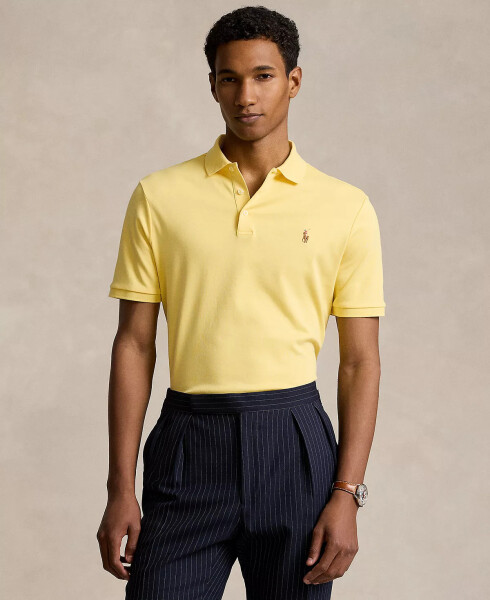 Men's Classic Fit Soft Cotton Polo Beekman Yellow - 1