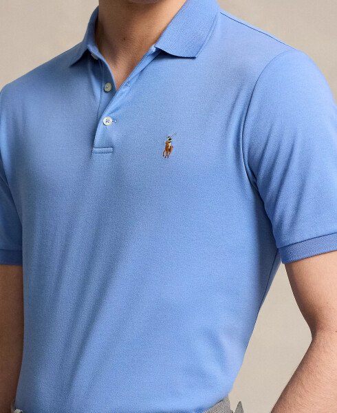 Men's Classic Fit Soft Cotton Polo Blue - 3