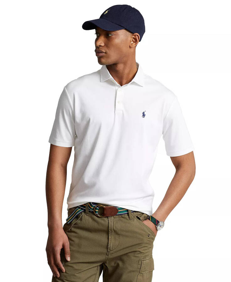 Men's Classic Fit Soft Cotton Polo New White - 1