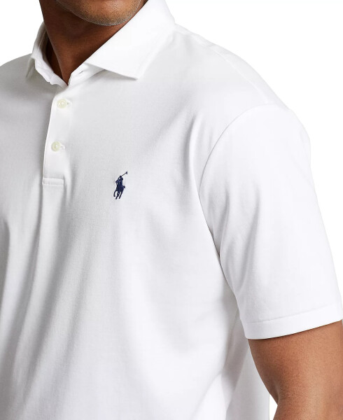 Men's Classic Fit Soft Cotton Polo New White - 3