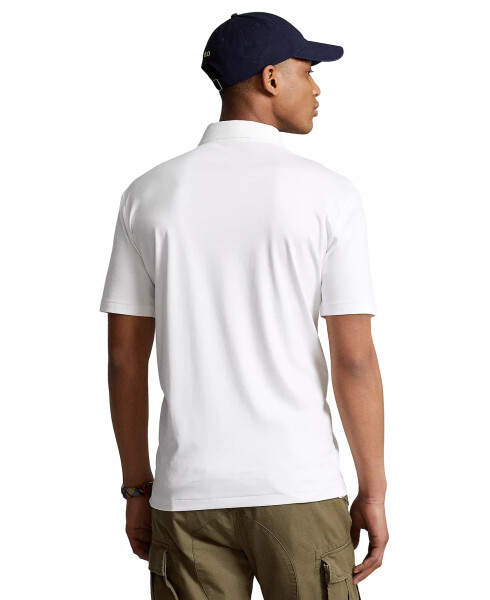 Men's Classic Fit Soft Cotton Polo New White - 4