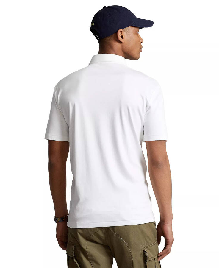 Men's Classic Fit Soft Cotton Polo New White - 4