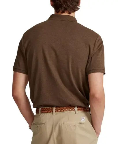 Men's Classic Fit Soft Cotton Polo - Nutmeg Brown Heather - POLO RALPH LAUREN (1)
