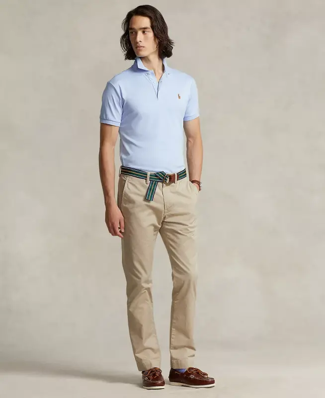 Men's Classic Fit Soft Cotton Polo-Office Blue - POLO RALPH LAUREN