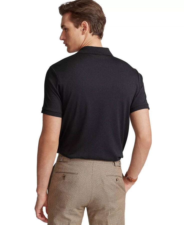 Men's Classic Fit Soft Cotton Polo Polo Black Multi - 2