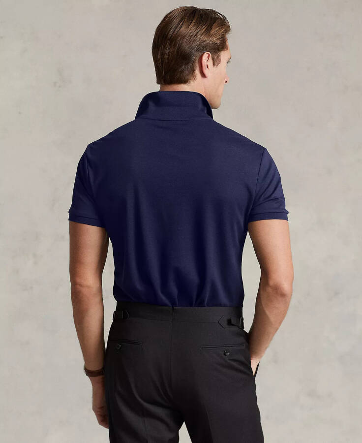 Men's Classic Fit Soft Cotton Polo Refined Navy - 2