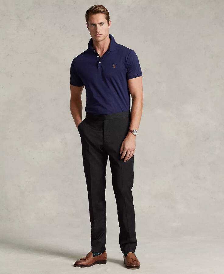 Men's Classic Fit Soft Cotton Polo Refined Navy - 4