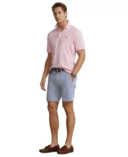 Men's Classic-Fit Soft Cotton Polo Shirt - Carmel Pink - 4