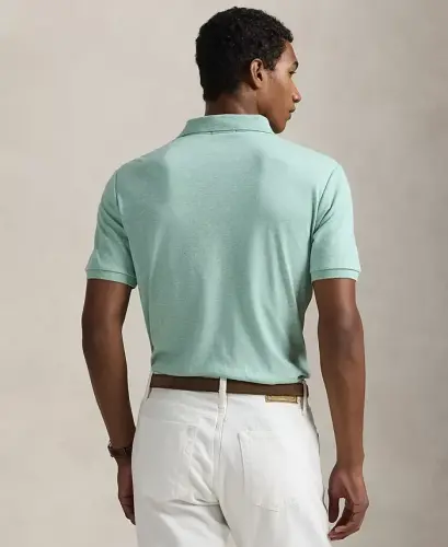 Men's Classic-Fit Soft Cotton Polo Shirt - Celadon Heather - POLO RALPH LAUREN (1)