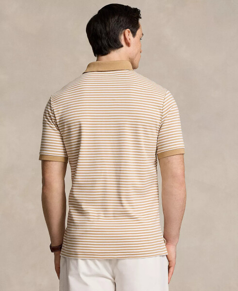 Men's Classic-Fit Soft Cotton Polo Shirt Classic Camel/white - 2