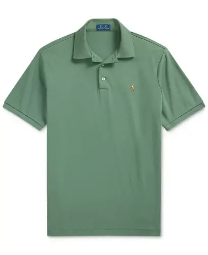 Men's Classic Fit Soft Cotton Polo Shirt - Fatigue - 4