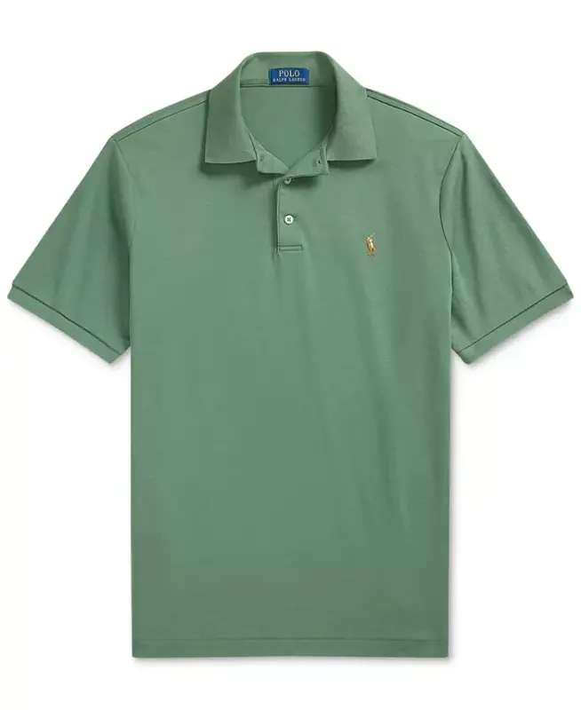 Men's Classic Fit Soft Cotton Polo Shirt - Fatigue - 4
