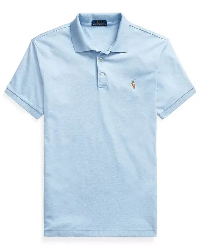 Men's Classic-Fit Soft Cotton Polo Shirt - Isle Heather - 5