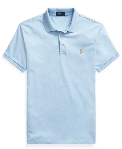 Men's Classic-Fit Soft Cotton Polo Shirt - Jamaica Heather - 5