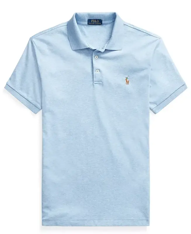 Men's Classic-Fit Soft Cotton Polo Shirt - Jamaica Heather - 5