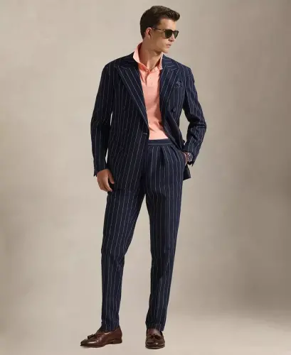 Men's Classic-Fit Soft Cotton Polo Shirt - Soft Orange Heather - 5