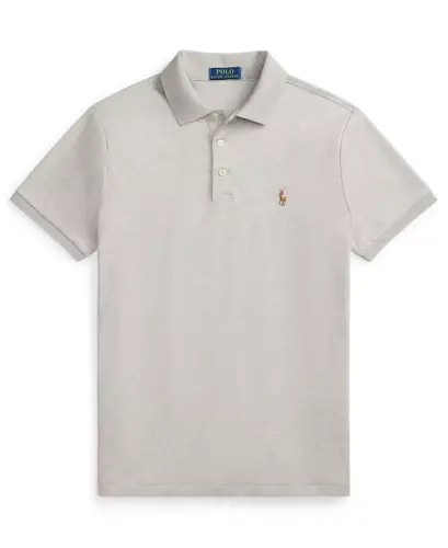 Men's Classic Fit Soft Cotton Polo Shirt - SPRING HEATHER - Polo Ralph Lauren (1)
