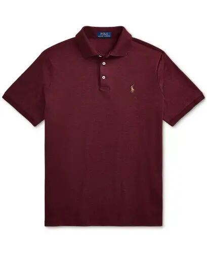 Men's Classic-Fit Soft Cotton Polo Shirt - Spring Wine Heather - 5
