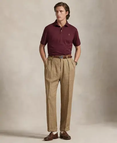 Men's Classic-Fit Soft Cotton Polo Shirt - Spring Wine Heather - POLO RALPH LAUREN (1)