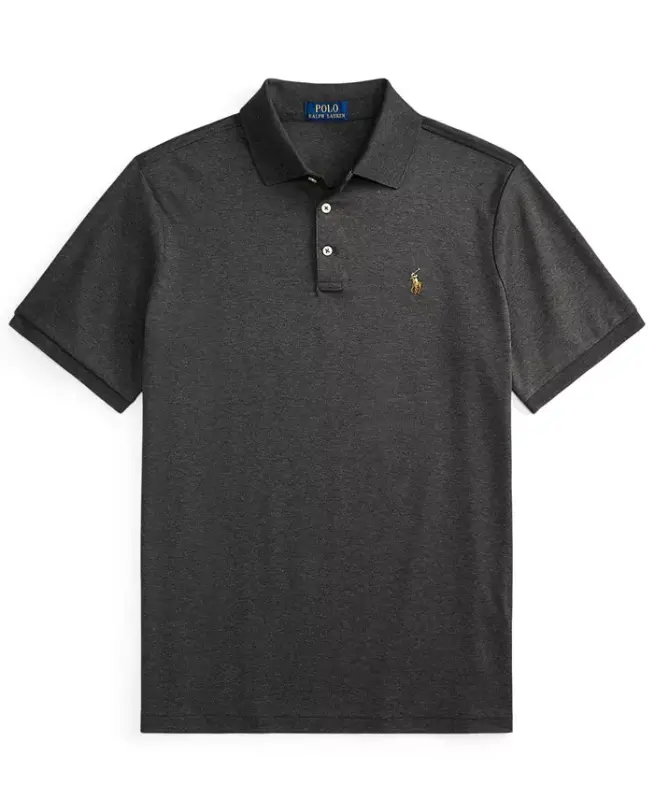 Men's Classic-Fit Soft Cotton Polo Shirt - Windsor Heather - 6